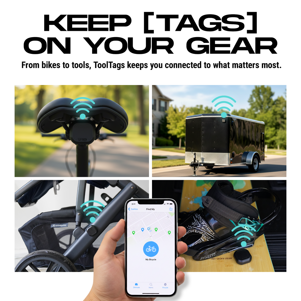 ToolTags Protective Case - For Use with AirTag - 4 Pack