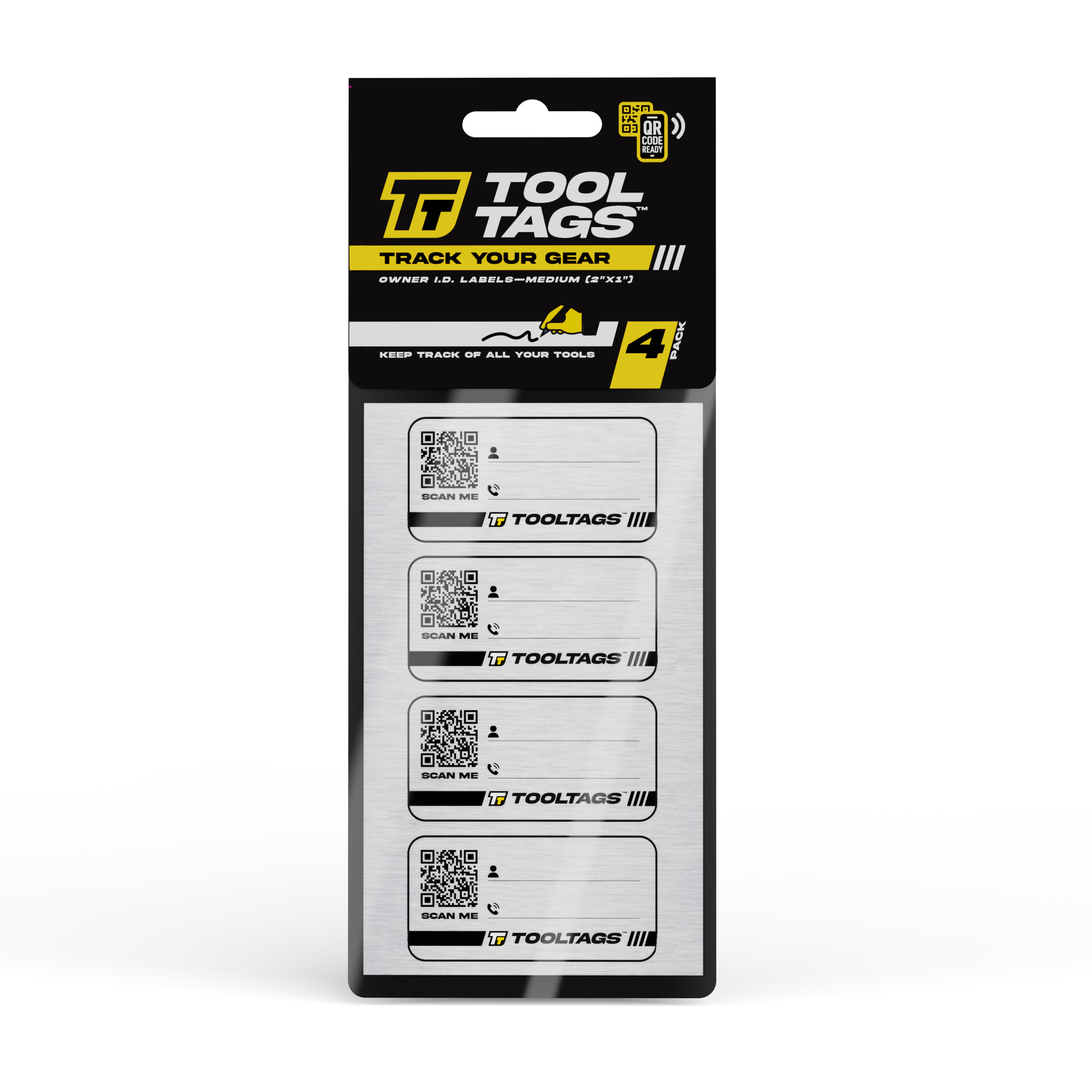ToolTags® - Personalized Owner ID Labels - Includes Optional Laminate: